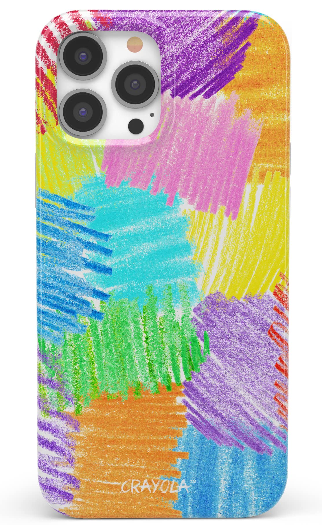 Casely iPhone 13 Pro Max Case | Scribble Me That | Crayola Rainbow Pencil | Compatible with MagSafe | Classic Ultra Slim Design