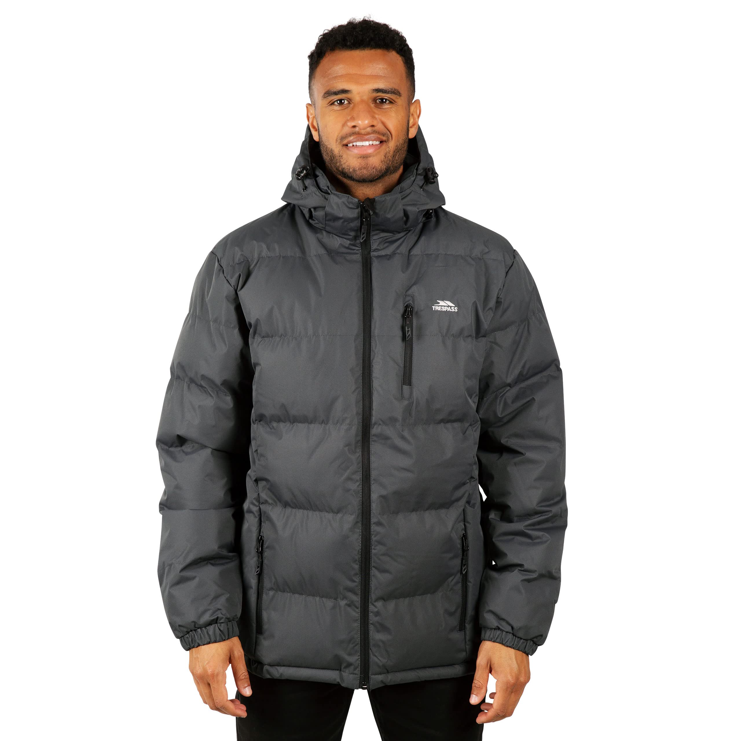 Trespass Mens Padded Jacket Casual Winter Coat Clip