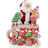 Department 56 Possible Dreams Christmas Traditions Santa Ginger All the Way Figurine Set, 10.5 Inch, Multicolor