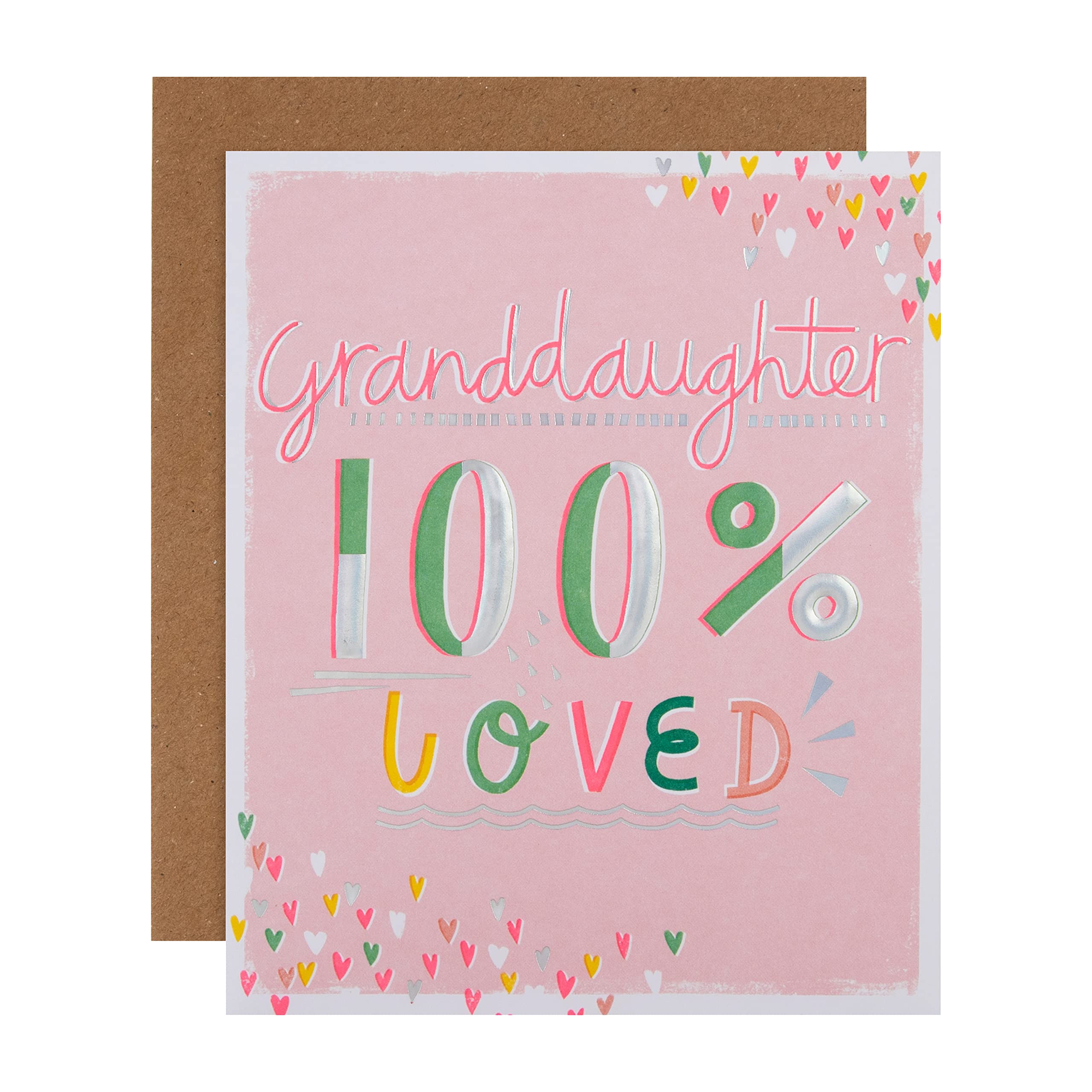 Hallmark Birthday Card for Granddaughter - Contemporary Text Based Design