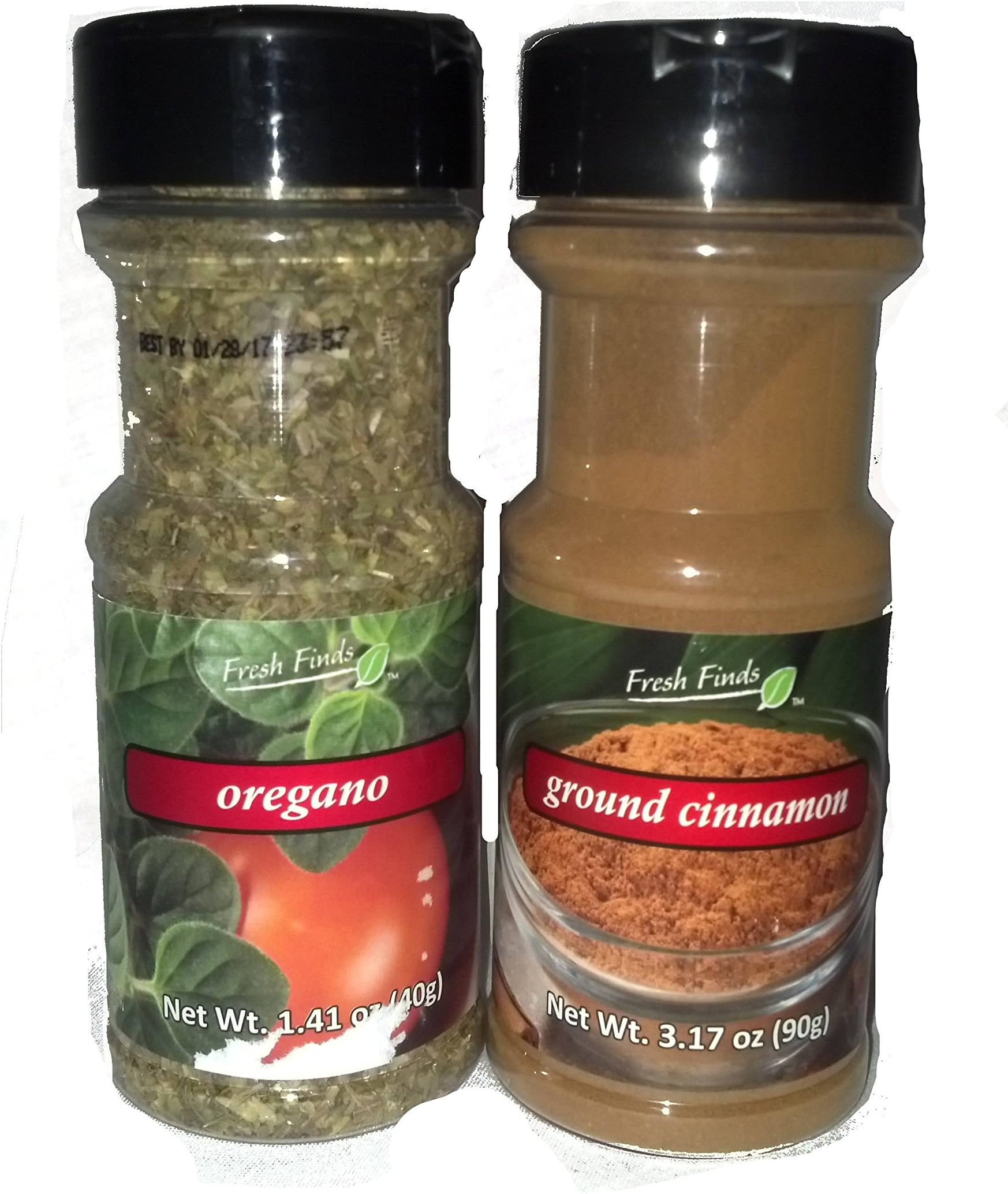 (Bundle of 2) Oregano, Cinnamon in Spice & Herb Shaker with Easy Flip Top