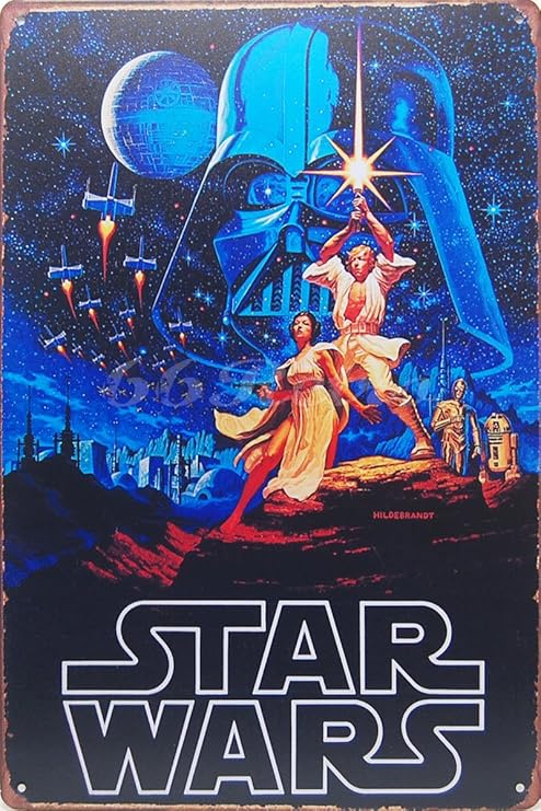 star wars metal sign