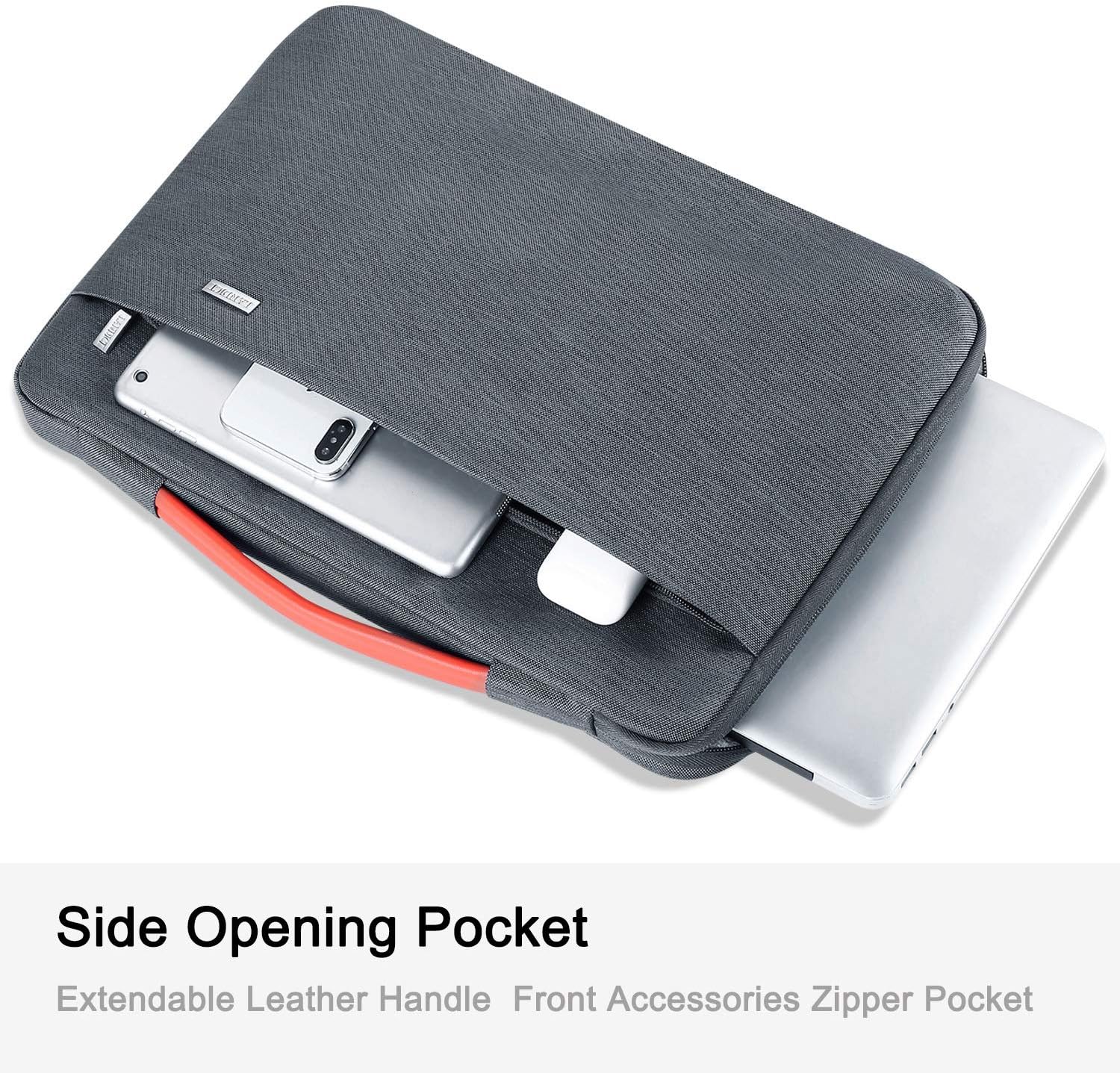 Landici Laptop Case Sleeve 14 15 15.6 Inch with Handle,360°Protective Computer Cover Bag Compatible with 16" MacBook Pro 2020,Surface Book 3/2,Hp Chromebook 14,Acer Samsung Chromebook 15.6,Grey: Electronics