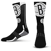 For Bare Feet NBA mens Nba Logo Zoom Mesh Primary Crew Sock Large
