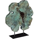 Uttermost 17125 Bahati Wood - Sculpture-22.8 Inches Tall and 19.7 Inches Wide, Finish Color: Blue/Green/Black