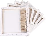 EXERZ 30x30cm Framed Canvas 5pk 1.7cm Pre-Stretched 280GSM 100% Cotton view 3