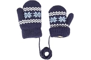 INOGIH Baby-Winter-Knit-Mittens Soft Warm-Gloves Infant Newborn No Scratch Mittens 0-2 Years