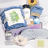 Birthday Gifts For Women Get Well Soon Gift Baskets For Women After Surgery Self Care Gift Spa Care Package Inspirational Gifts For Her Mom Friends w/ Blanket