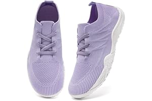 YTATSP Barefoot Shoes Women Walking Comfortable Zero Drop Minimalist Thin-Soled Sneakers Lightweight Slip On Sock Shoes for Ladies Tennis Workout Cross-Trainer Grounded Footwear