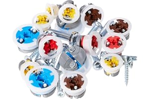 Gripit Assorted Plasterboard Fixings - Pack of 32 - Heavy Duty Plasterboard Fixings for Drywall & Stud Walls, Holds Up to 113kg - for Mounting TVs, Curtains & Shelfs - Easy Install & UK Designed