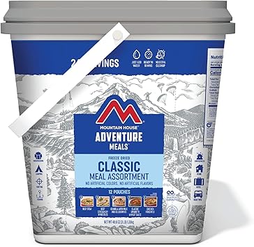 Mountain House Classic Bucket | Freeze Dried Backpacking & Camping Food