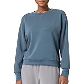 Colorfulkoala Women's Long Sleeve Athletic Sweatshirt Velvra Pullover Cropped Tops