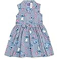 Disney Floral Chambray Skater Dress Newborn to Big Kid Sizes (0-3 Months - 14-16)