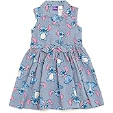 Disney Floral Chambray Skater Dress Newborn to Big Kid Sizes (0-3 Months - 14-16)