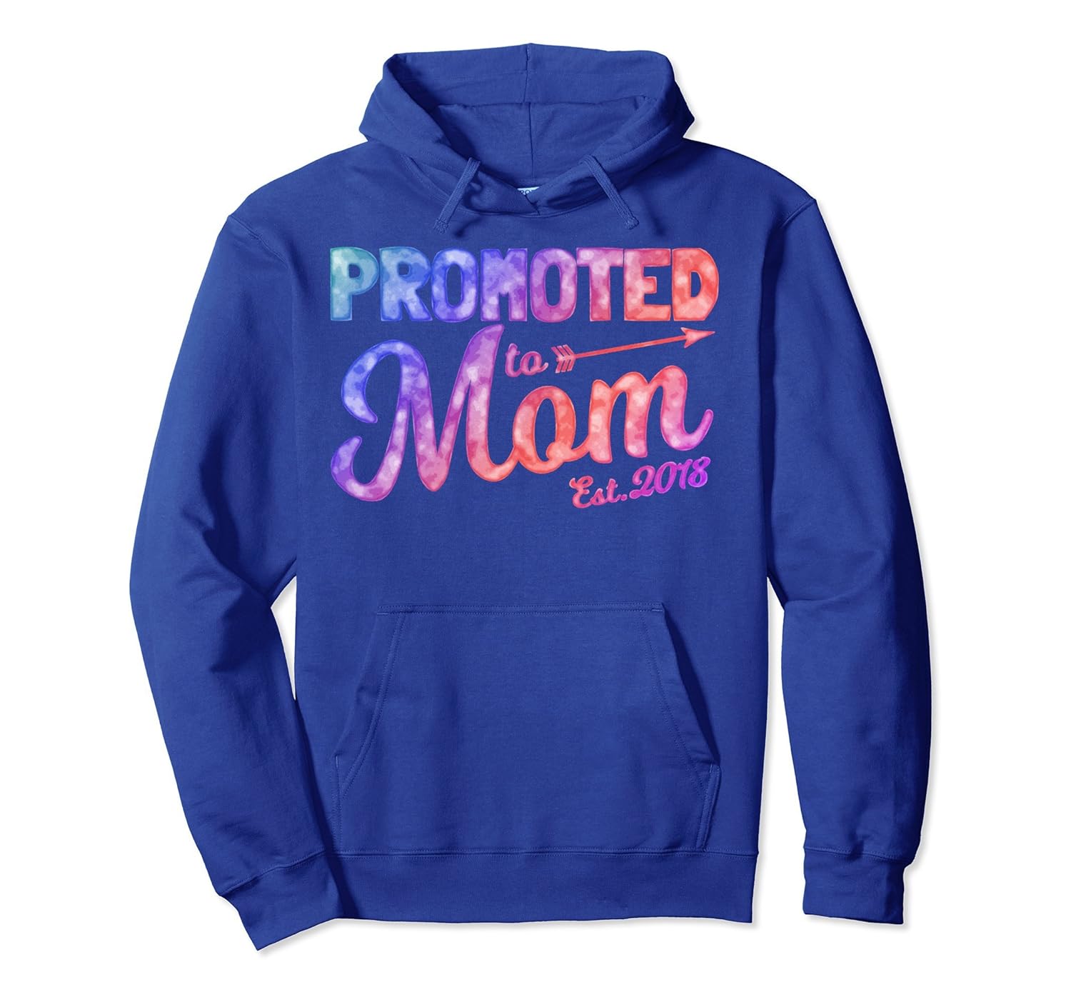 Promoted To Mom Est. 2018 Hoodie Baby Announcement Gift-anz