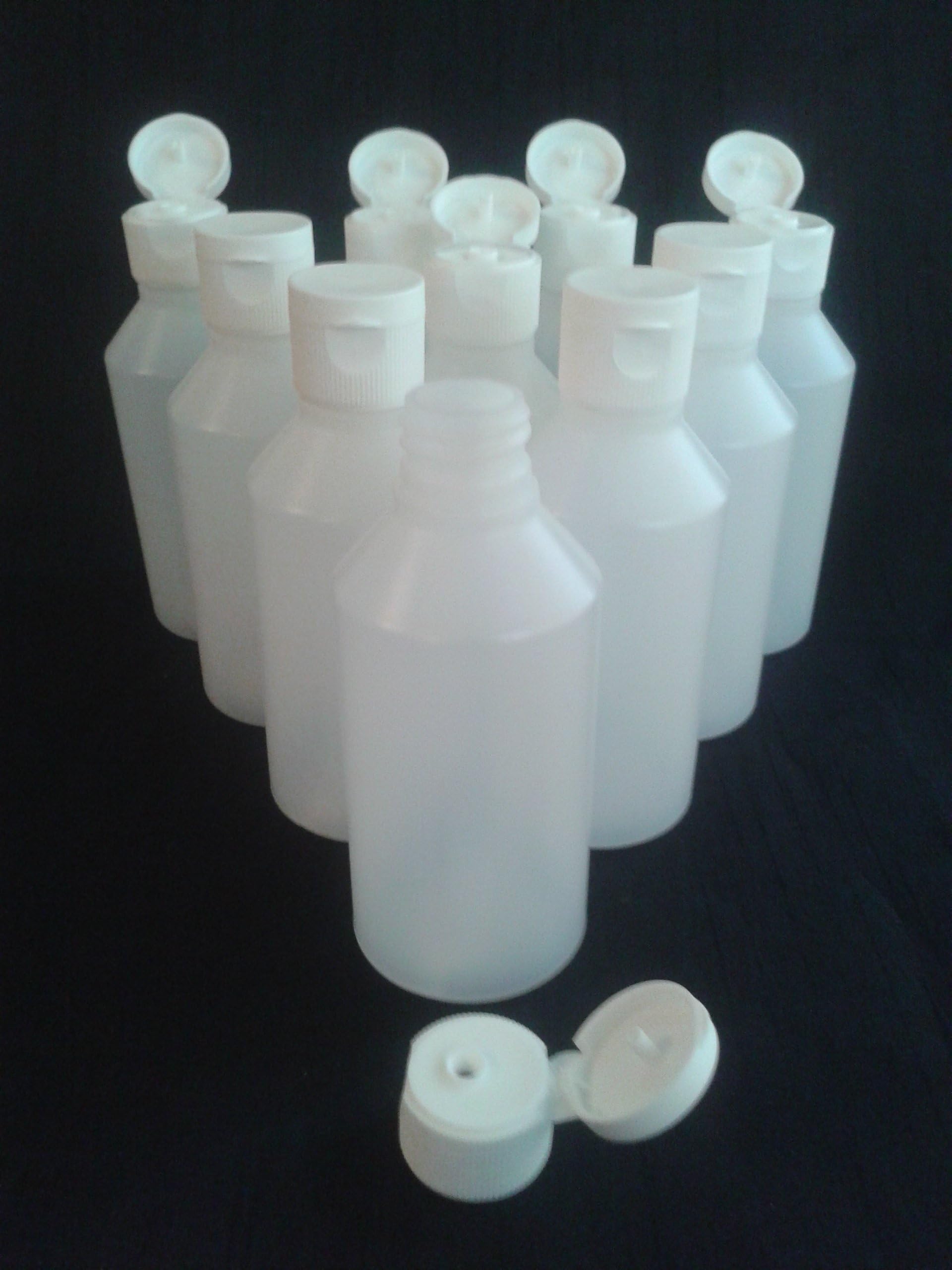 25 x 500 ml empty plastic bottles + flip top lid Ideal craft / cosmetics / travel