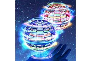 GENERIC Upgraded 2 Pack Flying Orb Ball 2025 Hand Drone Galaxy Ball Hover Orb Boomerang Balls Cosmic Flying Globe Galactic Flying Spinner Floating Balls Toys for Kids Ages 6-12+ Year Old Boys Girls