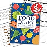 Food Diary and Symptom Log Book for Tracking Meals, Bowel Movements, Sleep, Reactions - Bristol Stool Chart, Notebook Journal for Low FODMAP, IBS, Allergies, Intolerance - Keto, Paleo, Whole30