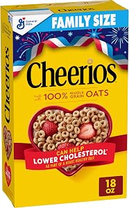Cheerios, Heart Healthy Gluten Free Breakfast Cereal, Family Size, 18 oz