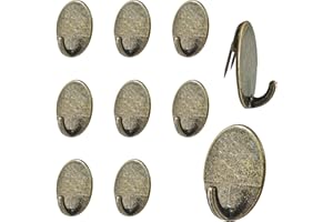Mewuthede 10 Piece Cubicle Hooks,Metal Fabric Clip Hook,Cubicle Clips for Fabric Panels or in Bedroom, Kitchen, Bathroom, Officemate Cubicle Hooks (Bronze)