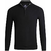 Ben Sherman Men's Sweater - Long Sleeve Quarter-Zip Pullover Cotton Sweater - Casual Sweaters for Men (Sizes: S-XL)