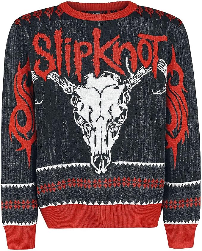 Slipknot Crest Unisex Toppa Nero/rosso/grigio 95% Cotone, 5 - 6