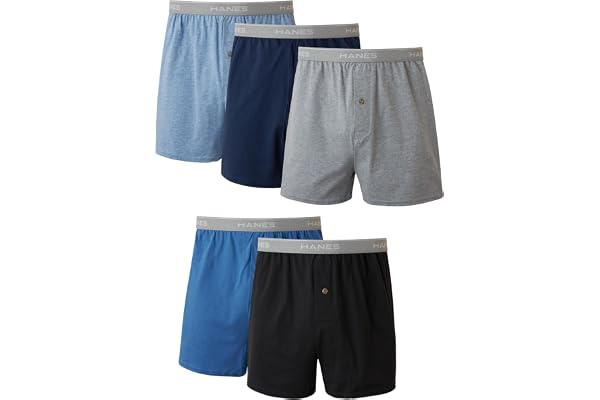 Hanes Tagless ComfortSoft Men's Knit Boxer with Comfort Flex Waistband