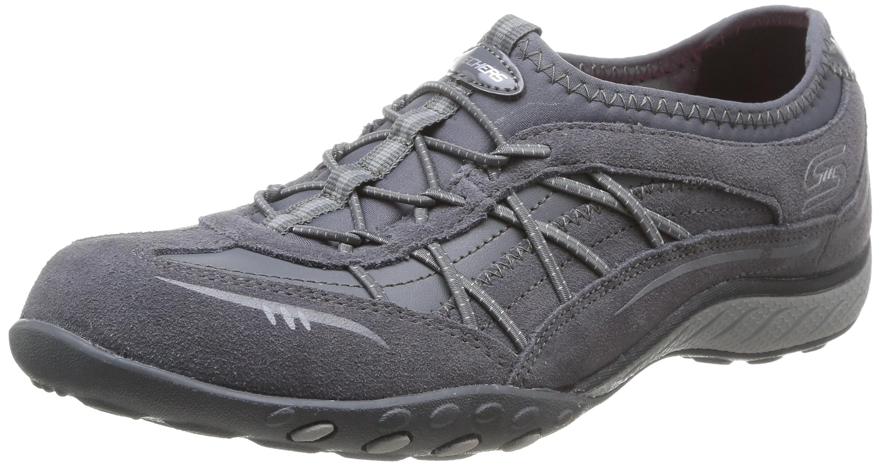 skechers relaxed fit women's bungee slip on walking shoes