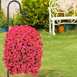 Siyaluens 2Pcs UV Resistant Artificial Flowers for