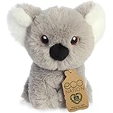Aurora® Responsibly Made Eco Nation™ Mini Koala Stuffed Animal - Ideal for Playtime Adventures - Perfect for Birthdays or Just Because - Gray 4.5 Inches