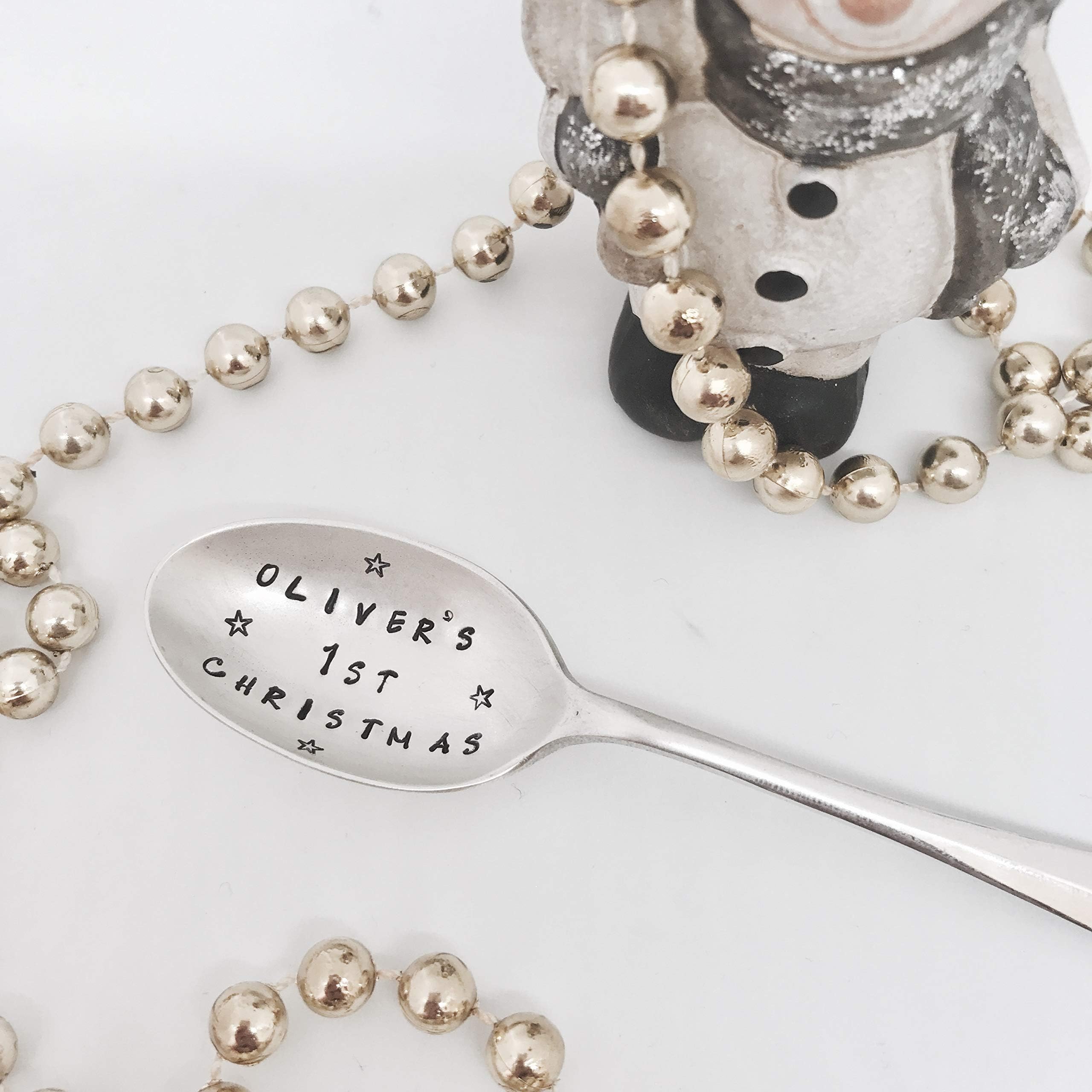 Baby's First Christmas Personalised Vintage Teaspoon