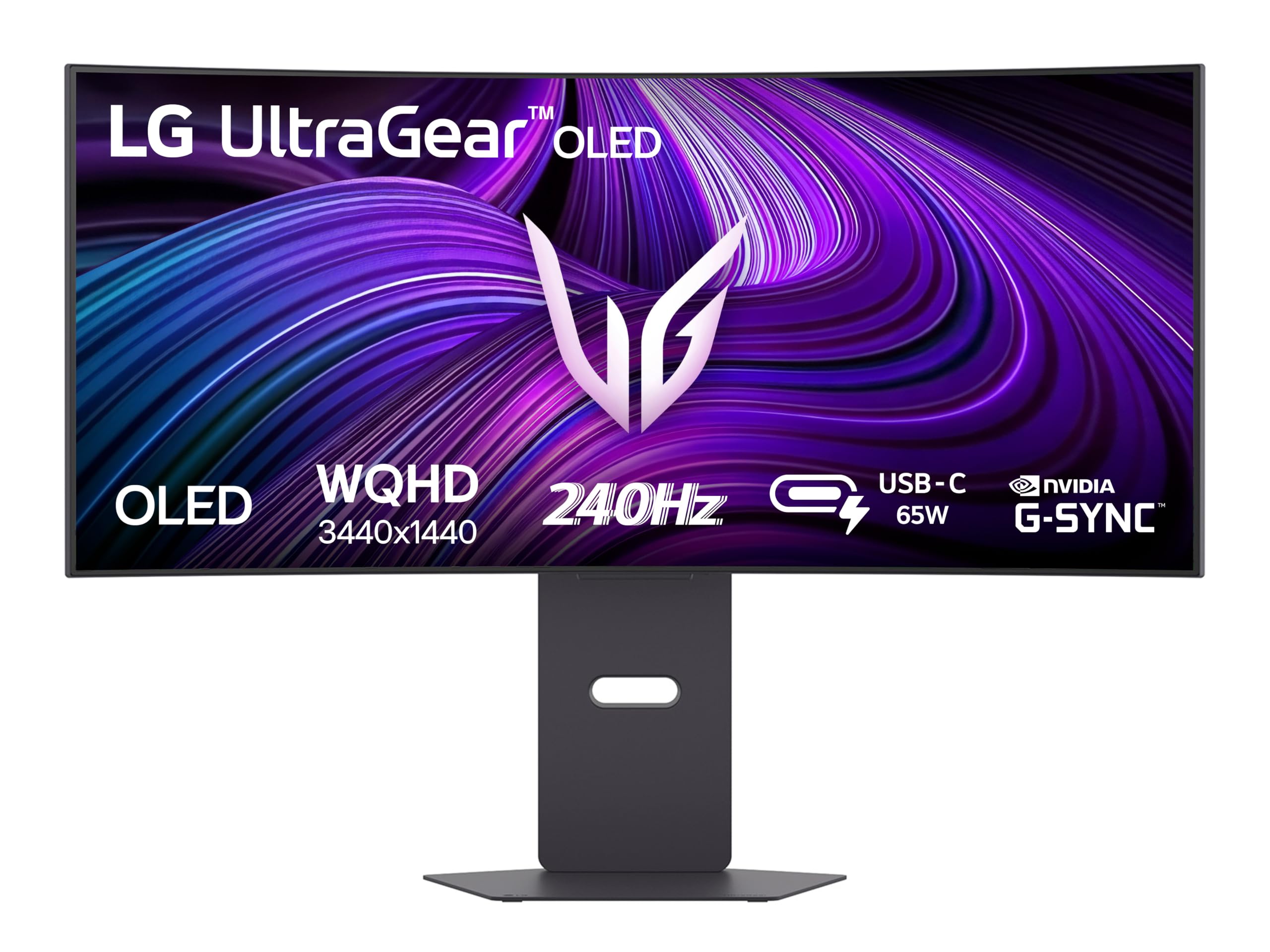 LG UltraGear OLED 34GX900A Monitor Gaming 34'' Curvo per Gaming, Risoluzione WQHD (3440x1440) 21:9, 240Hz, 0.03ms (GtG), G-Sync, FreeSync, USB-C, HDMI 2.1, Speaker Stereo 14W, Stand regolabile, Nero