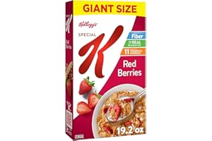 Kellogg's Special K Red Berries Breakfast Cereal, Good Source of Fiber, Giant Size, 19.2 oz