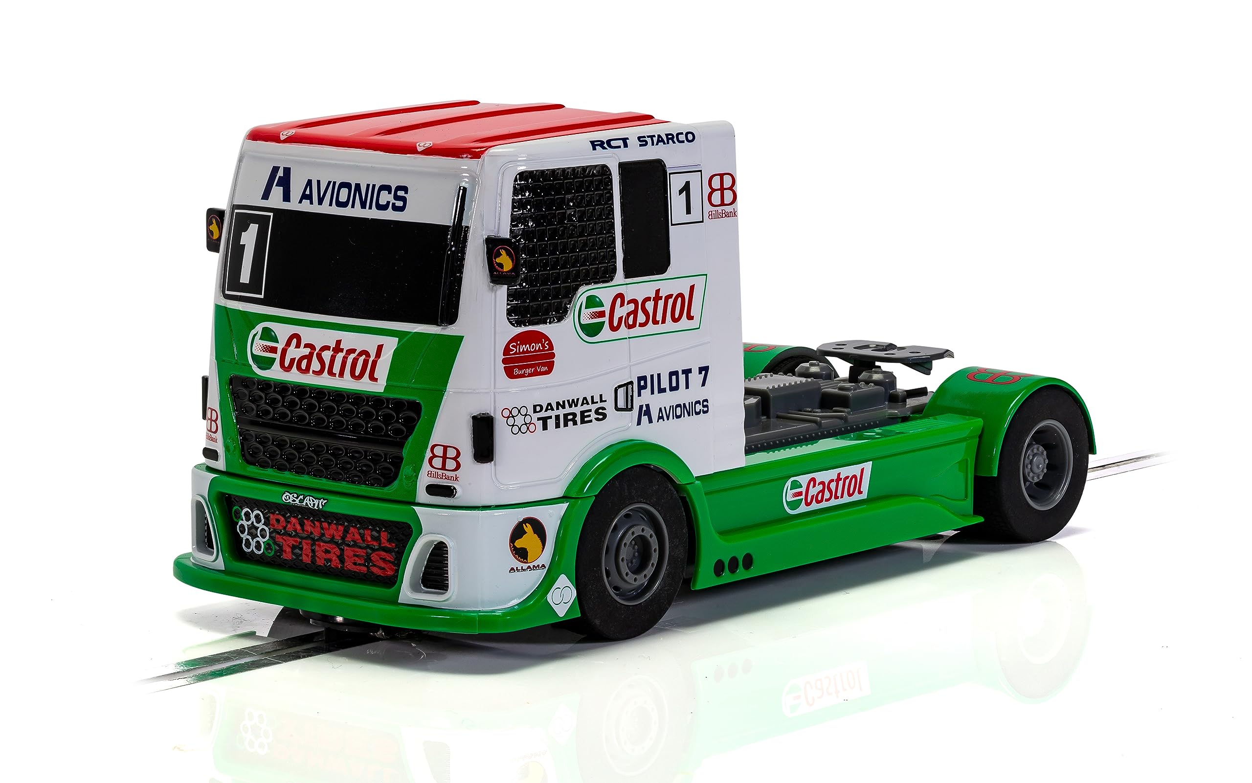 Scalextric Cars - C4156 Racing Truck - Castrol - Toy Slot Car for use with Race Tracks and Set - Small Kids Gift Ideas for Boy/Girl Ages 5+, Scalextric Accessories