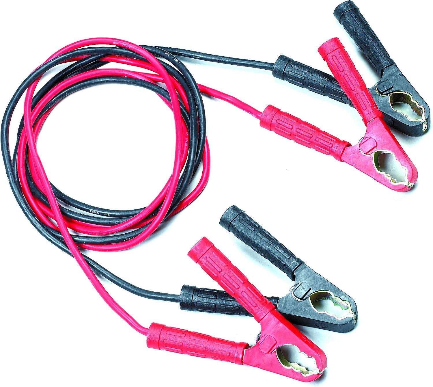 RING 350A Copper Booster Cables For Jump Starting: Fully Insulated Battery Clamps, Black