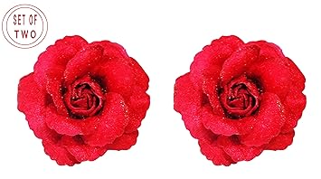 Baal Flower Brooch Head Ornament Bride Women Rose Flower Hair