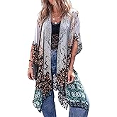 Beautiful Nomad Women's Kimono Swimsuit Coverups Beach Floral Casual Cardigan Bathing Suit Cover Up for Summer Swimwear