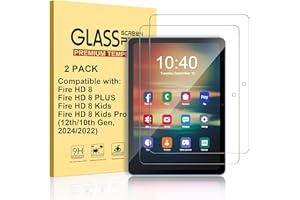 Lainergie 2-Pack Screen Protector for New Fire HD 8/8 Plus/8 Kids/8 Kids Pro tablet 8" (12th/10th Generation, 2024/2022/2020)