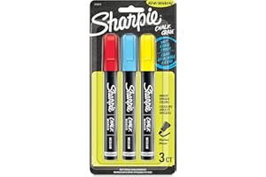 Sharpie Chalk Markers, Wet Erase Markers, Assorted Colours, 3 Count