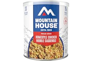 Mountain House Homestyle Chicken Noodle Casserole FreezeDried Food for Camping, 10 Servings, 30Year ShelfLife