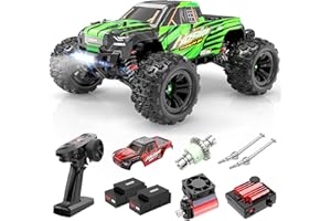 Hosim 1:16 4WD Brushless RC Car 60+KMH, Remote Control Truck for Adults, Radio Off-Road Waterproof Hobby Grade Toy Crawler Gift for Boys Children 2 Batteries 40+ Min Play