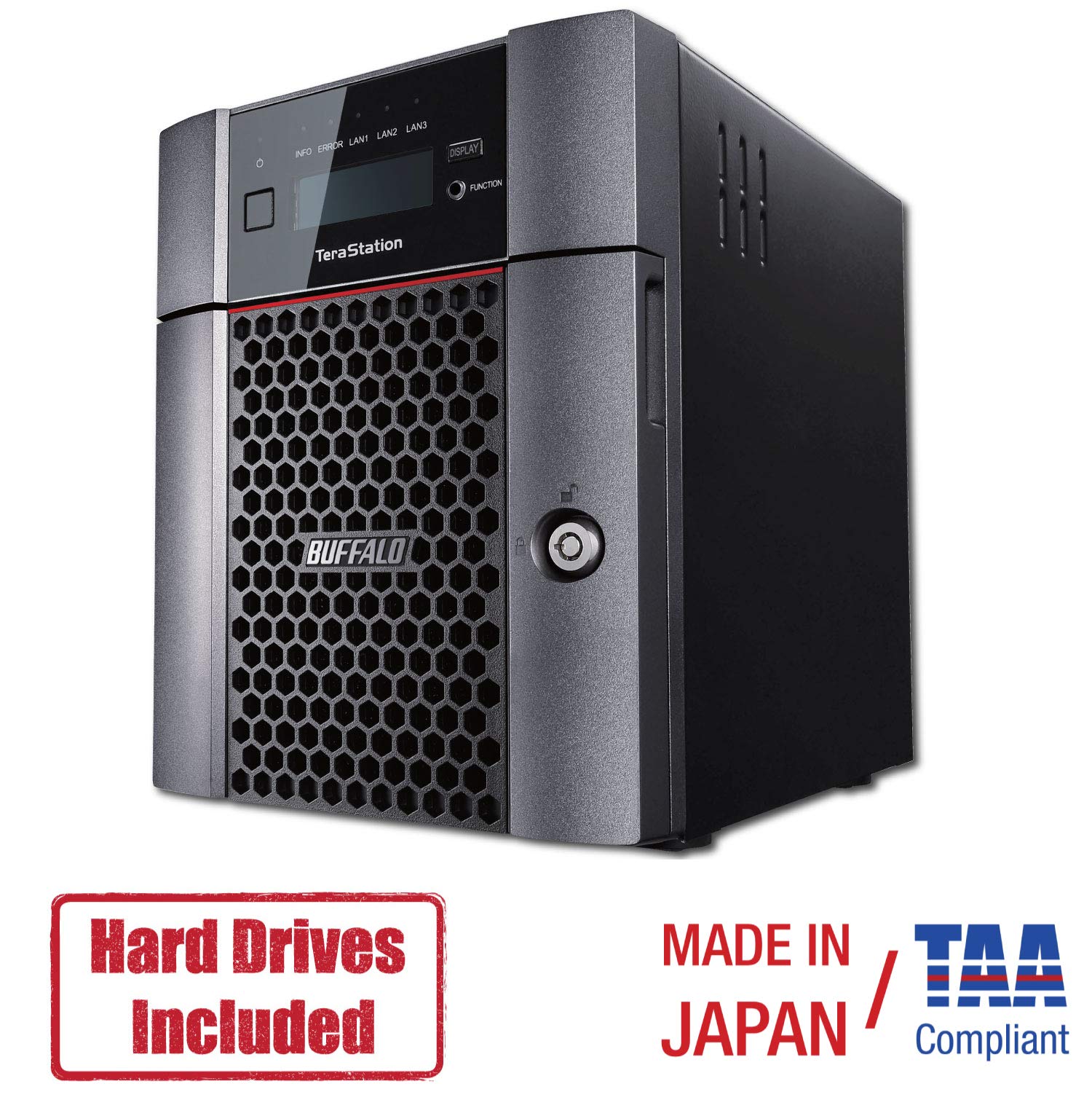 BUFFALO TeraStation 5410DN Desktop 16 TB NAS Hard Drives Included, black