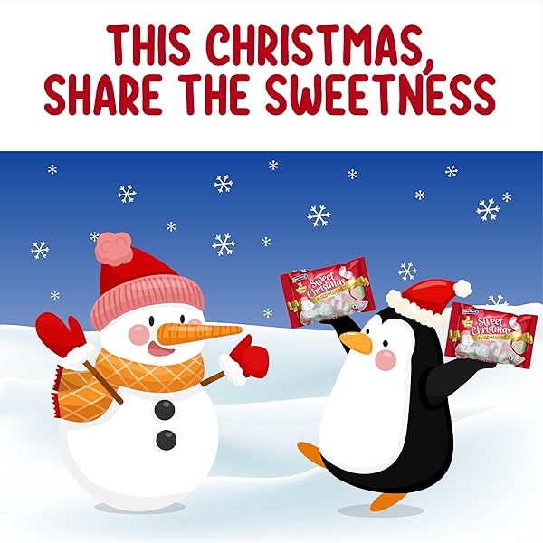 COLOMBINA SWEET CHRISTMAS MARSHMALLOWS, SOFT, ASSORTED VANILLA BEAN MARSHMALLOWS, CHRISTMAS TREES, CANDY CANES, AND SANTAS, 5.1OZ (PACK OF 1)