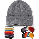 Home Prefer Mens Beanies Cuffed Knitted Winter Hat Watch Skull Cap Warm Beanie Hat for Men Women Unisex Gifts