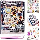 45 Sheets Japanese Sticker Book Manga 800+ Scrapbook Stickers Cute Korean Stickers for Journaling Scrapbooking Kawaii Japanese Stationery Aesthetic Food Sticker for Adult Romantic DIY Comic Books B