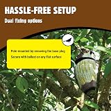 The Big Cheese Wind Action Owl Decoy Deterrent with Rotating Head view 6