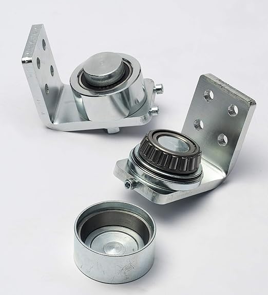 Bearing Hinge for Swing Type Gates Upto 250kg Weight. 50mm Dia, Silver