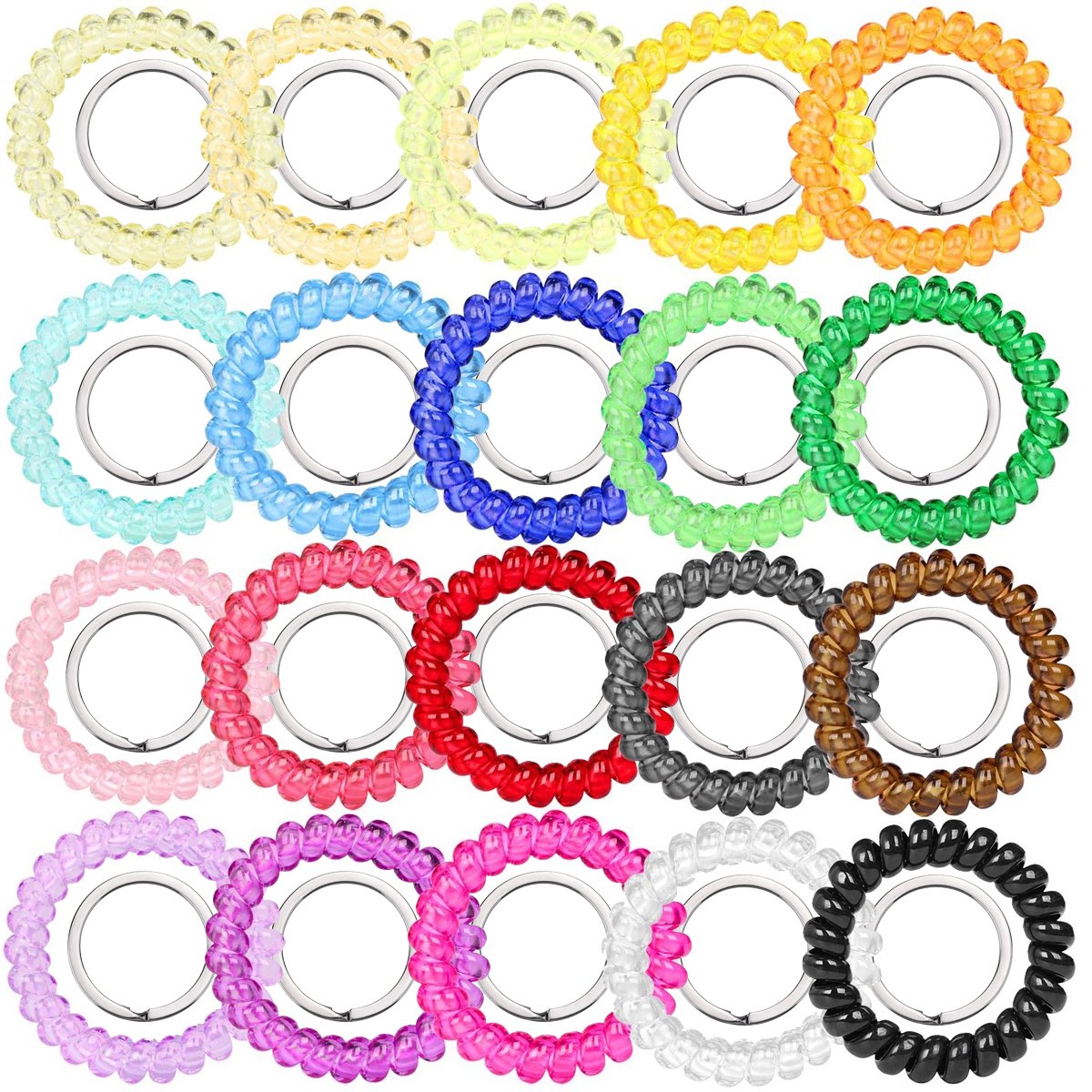 The 10 Best Black Plastic Coil Ladies Fashion Hair Ponytail Holder Hair Care