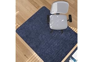 Placoot Desk Chair Mat for Hardwood Floor Corduroy Surface 1/6" Thick 55"x35" Office Chair Mat for Rolling Chairs-100% Large Anti-Slip Backing Under Desk Low-Pile Office Rug Floor Mat for Office/Home