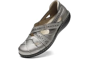 TERRIKAT Women's Casual Loafers Cute Slip On Comfort Walking Flats Leather Driving Moccasins Fashion Closed Toe Boat Shoes